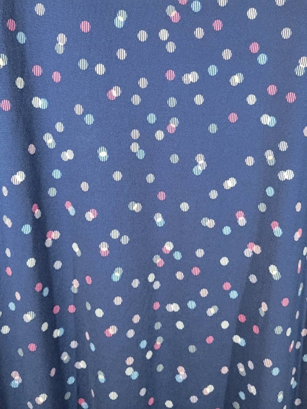 Joyspun Women's Plus Size 3X Nightgown Blue Pink Geometric Short Sleeve GEO61E - Picture 9 of 11